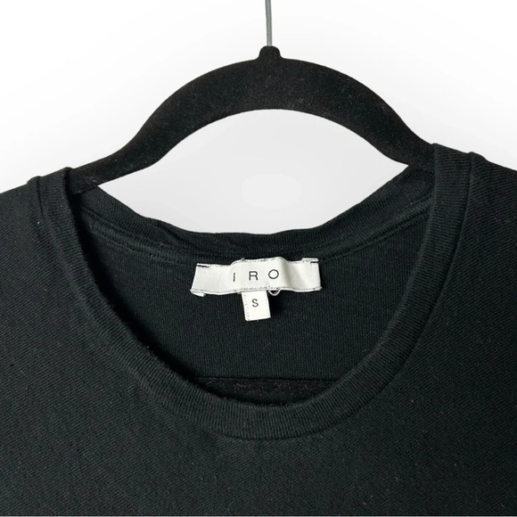 IRO Cotton Sleeveless Ruched Maxi Dress in Black - Picture 4 of 7